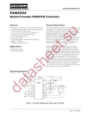 FAN5234MTC datasheet  